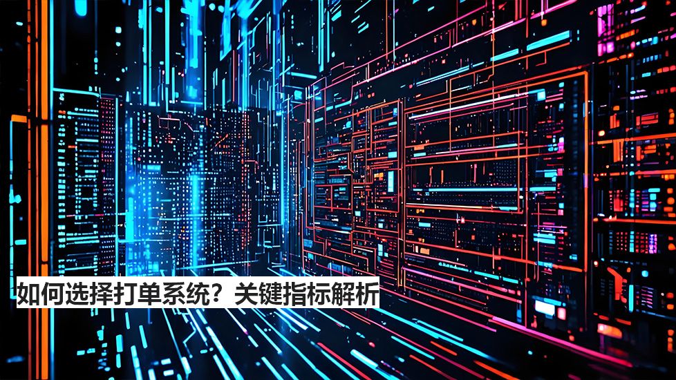 如何选择打单系统？关键指标解析
